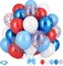 Red, White & Blue Balloon Set – 12-Inch Balloons for Boys’ Birthday, Baby Shower, Graduation & Party Decorations